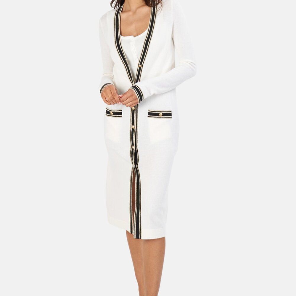 L’AGENCE Tinsley Long Cardigan Sweater $575